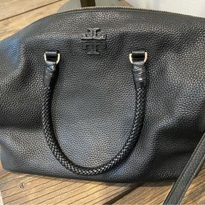 Tory Burch black leather bag. Great shape. Used with care few times.